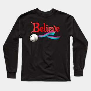 Believe Polysexual Pride Jingle Bell Long Sleeve T-Shirt